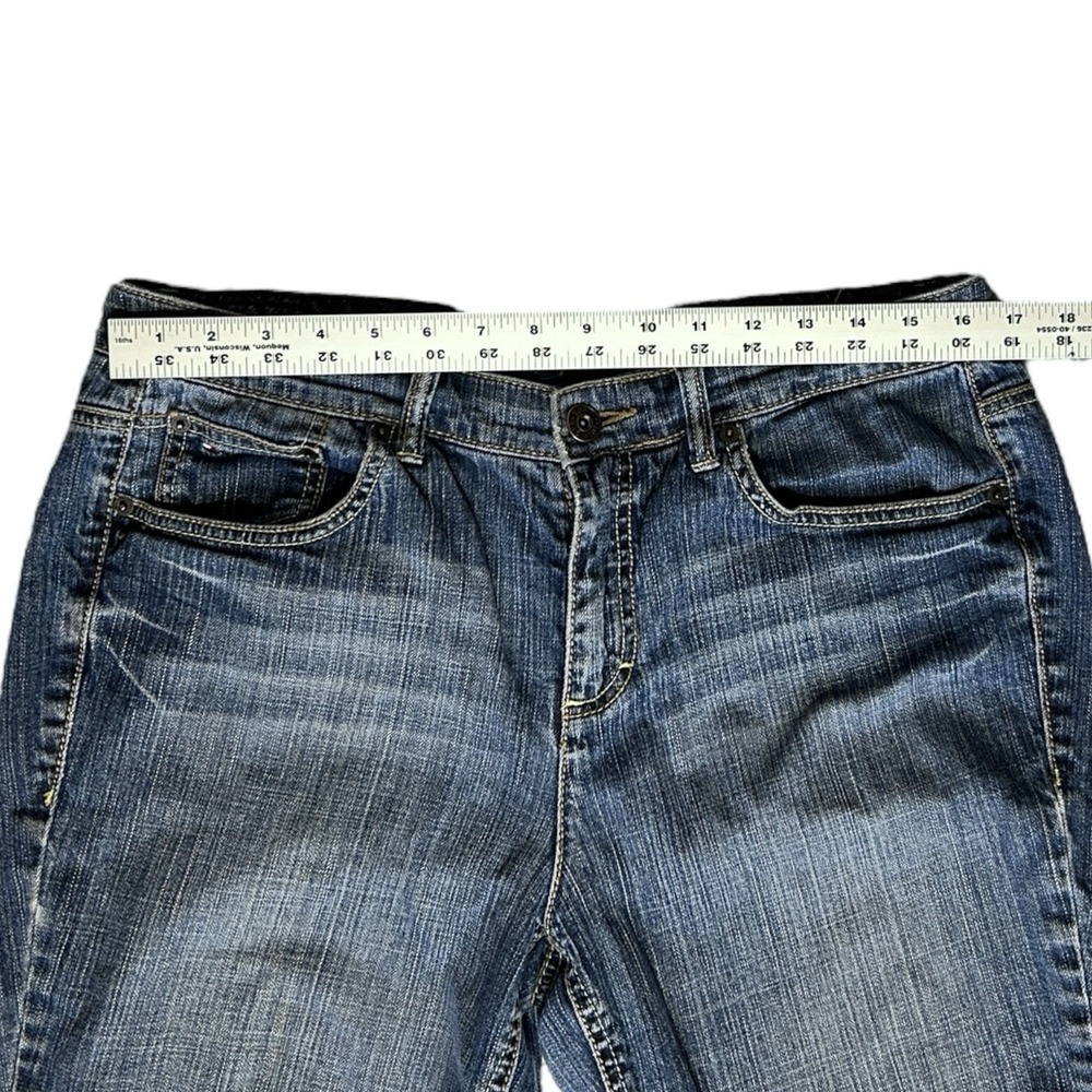 TOMMY HILFIGER American Hope Bootcut Jeans sz 12 High Rise Denim Y2K Classic - Picture 4 of 8